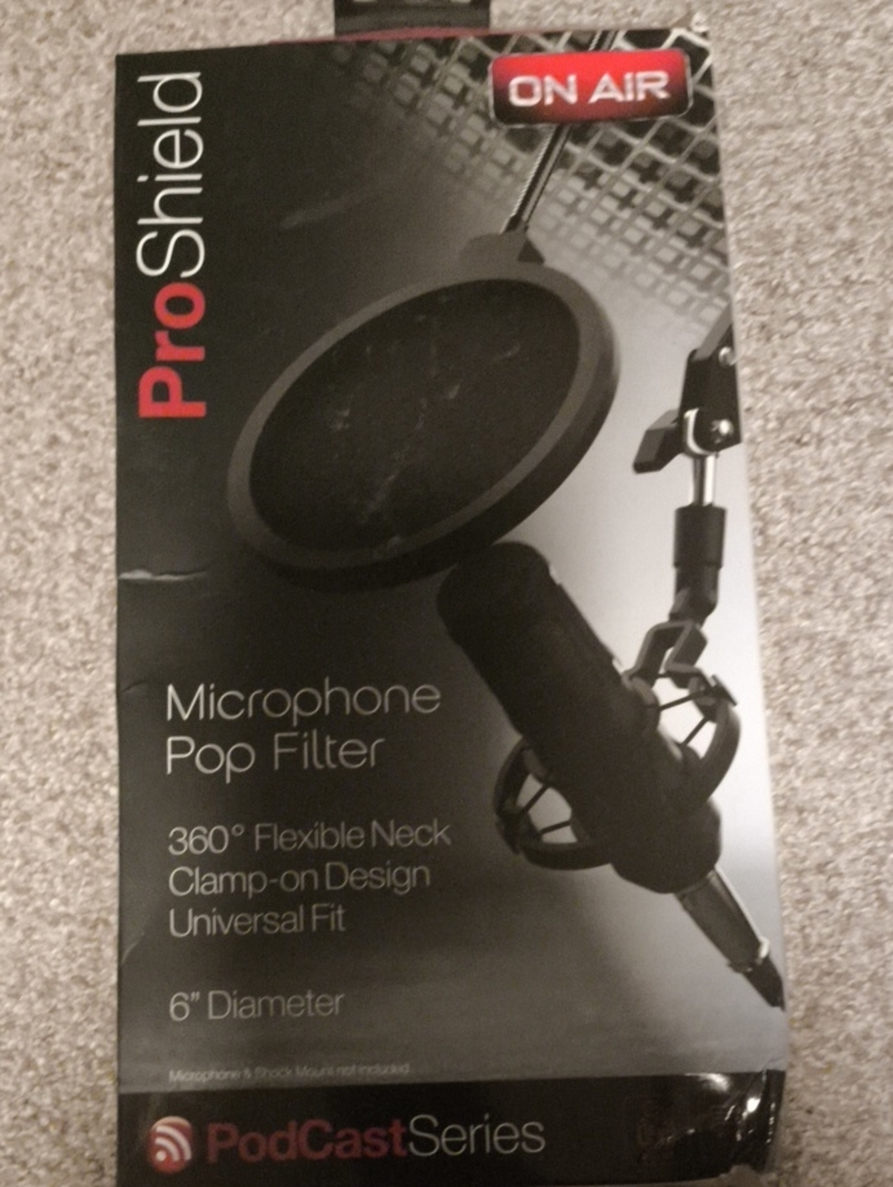 Microphone Pop Filter - Black